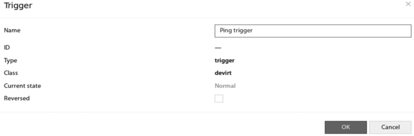 Trigger function for normal server ping